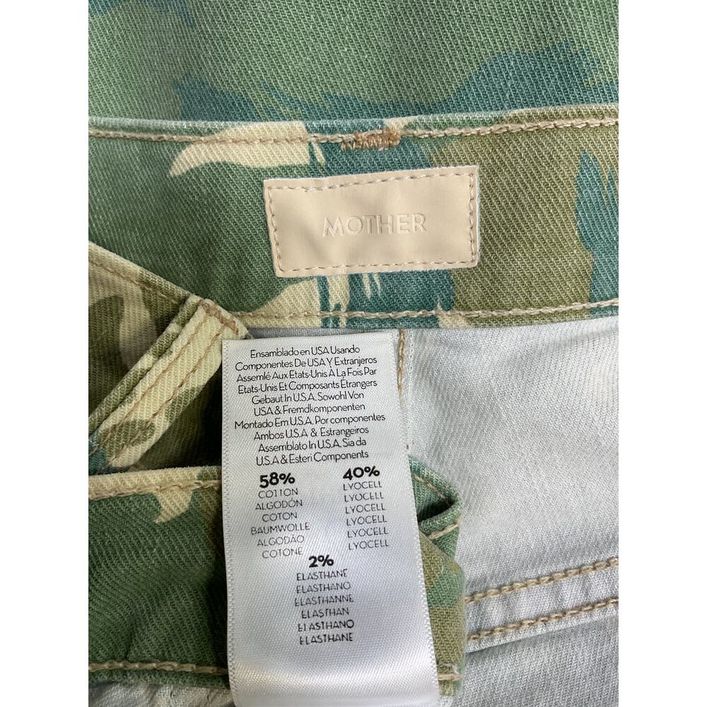 Mother 'The Wrapper' Green Cotton Patch Springy A… - image 5